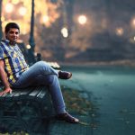 Man sitting on a bench